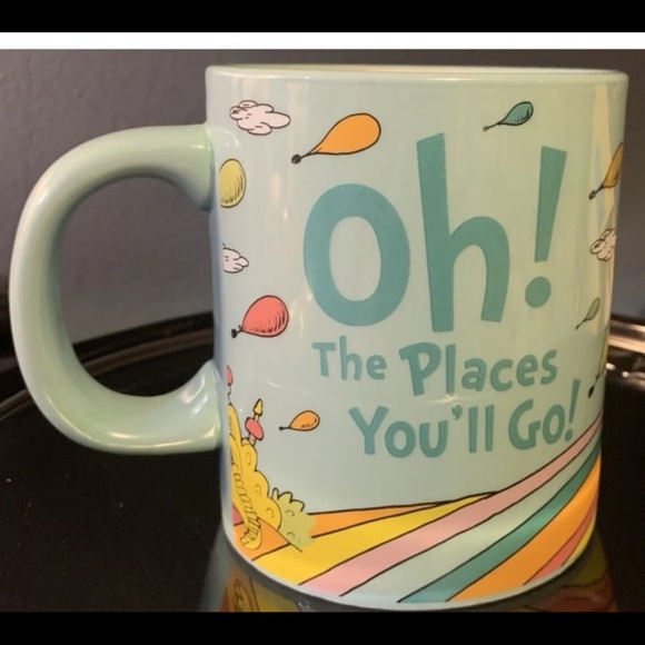 Dr. Seuss “Oh The Places You’ll Go” Coffee Ceramic Mug Tea Cup 16 Fl. Oz - Picture 1 of 5